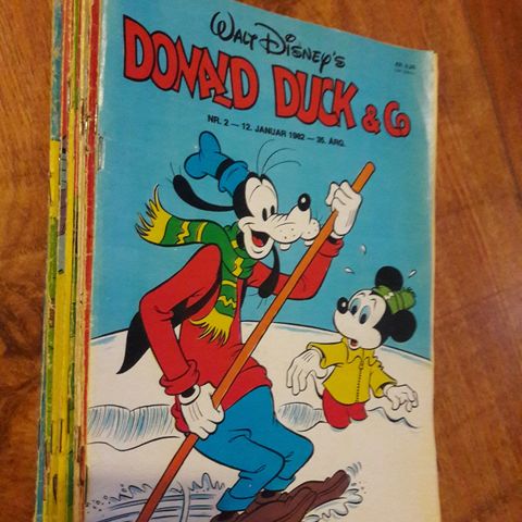 Donald Duck fra 1982, se liste