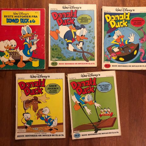 Donald Duck  album / beste historier ! Fra 1976- 84 . Tils 100,- pr stk