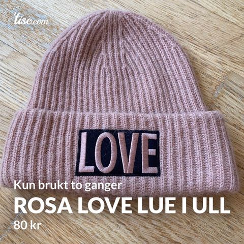 Rosa Love Lue med ull