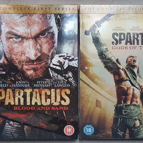 DVD Spartacus Sesong 1 + Sesong 0 (i plast)