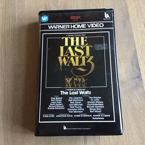 The Last Waltz, vhs, a Martin Scorese film, the Band 