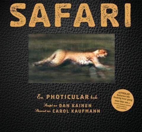 Safari - en photicular bok "levende bilder", 6-9 år, NY, 150,- (orig. 299,-)