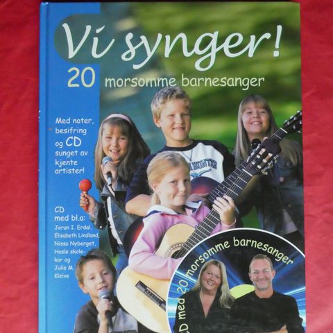 Vi synger: 20 morsomme barnesanger: bok med CD