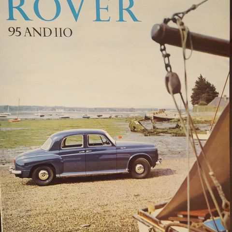Brosjyre Rover 95 og 110 P4 1964