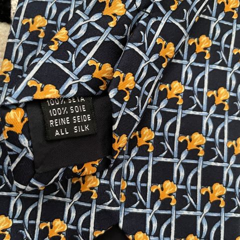 Ekte luksus London-Paris slips av 100% silke «Dormeuil» billig til salgs