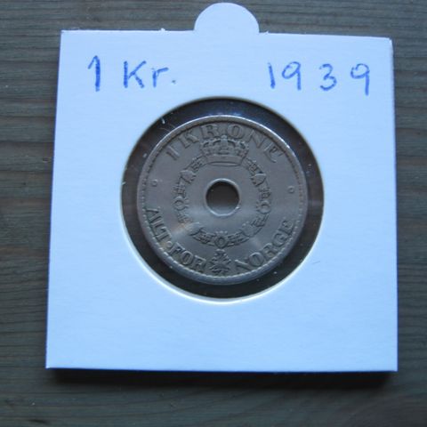 Mynter 1 kr 1939