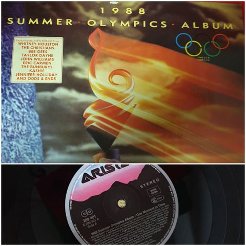 VINTAGE/RETRO LP-VINYL "SUMMER OLYMPICS ALBUM 1988/ONE MOMENT IN TIME"