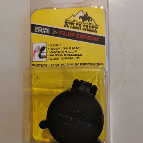 Butler Creek scope cover flip open 13 OBJ, 1.530”(38.9MM) item#30130. DV46