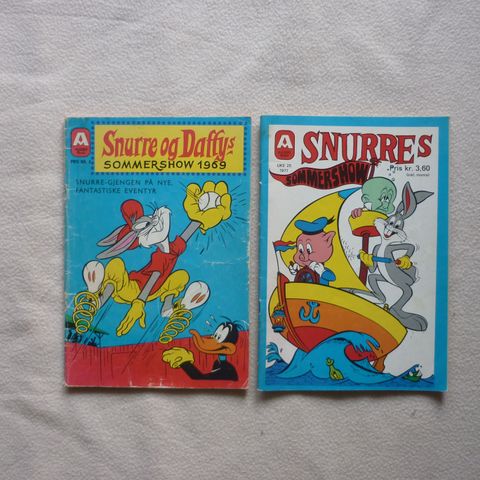 Snurre og Daffy`s Sommershow 1969 og Snurre`s sommershow 1971.