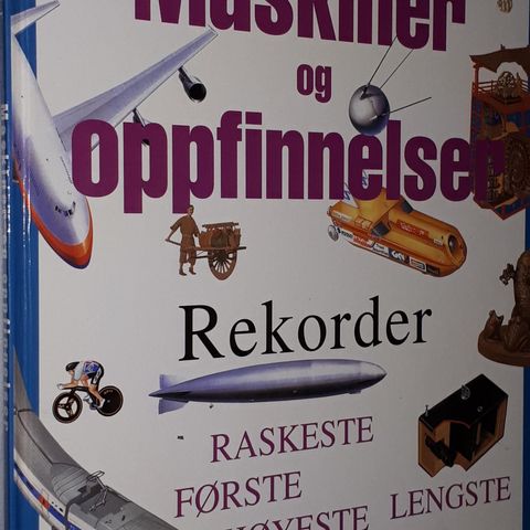 MASKINER OG OPPFINNELSER BOK.REKORDER.