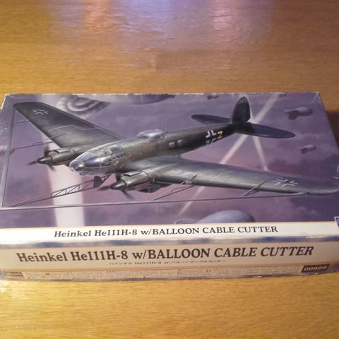 1:72 Heinkel He111H-8 w/BALLOON CABLE CUTTER HASEGAWA 00929