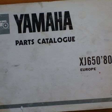 Yamaha Parts catalog XJ650 1980