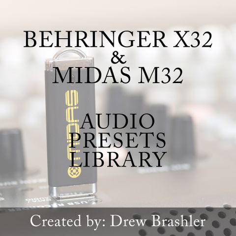 dBB Audio presets til Behringer X32 & MIDAS M32