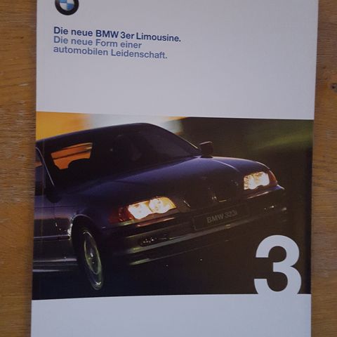 Brosjyre BMW 3-serien E46 1998