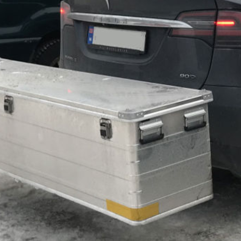 HSX -box transportboks for tilhengerfeste 210cm bred - Til leie
