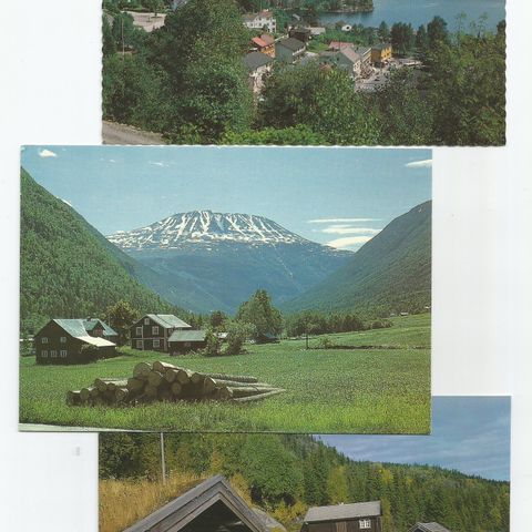 Postkort TELEMARK  3 stk Drangedal/Miland/Morgedal    (1831)