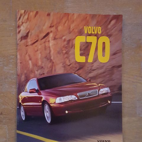 Brosjyre Volvo C70 1998