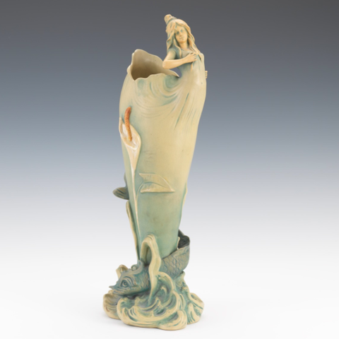 Bernard Bloch Art Nouveau Sea Nymph Vase - ny pris - gi bud