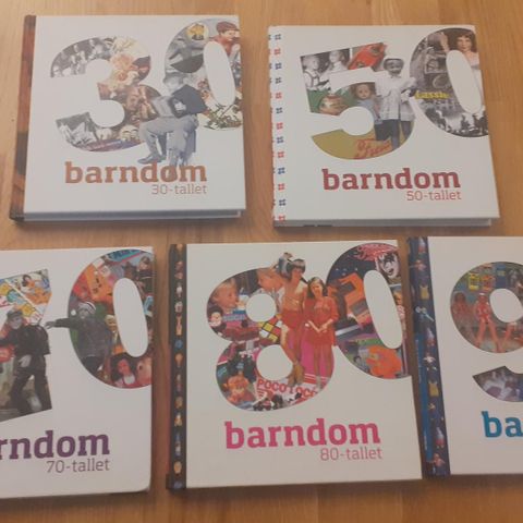 Barndom 30, 40, 50, 60, 70, 80 og 90 tallet. INNBUNDET. SOM NY!