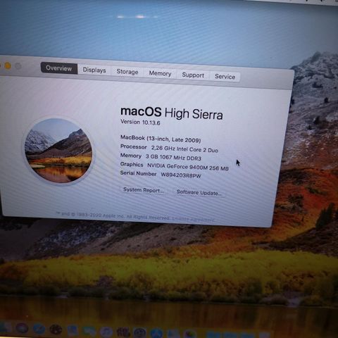 Macbook fra 2009 for god pris