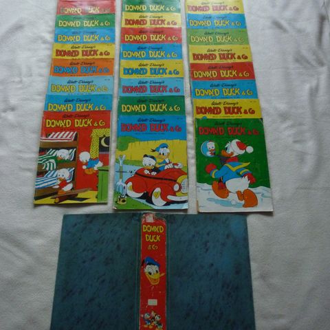 27 X Donald Duck Nr. 7, 14, 22, 25, 26, 30-34, 36-52/1968 + Samleperm m/fester.