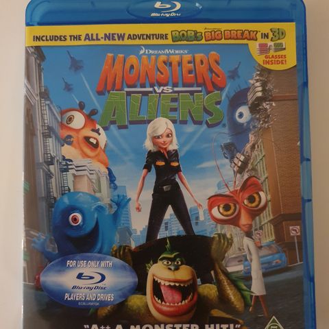 Monsters vs Aliens BluRay