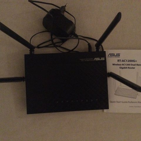 ASUS - AC1200G+ Wireless (Wi-Fi) Router