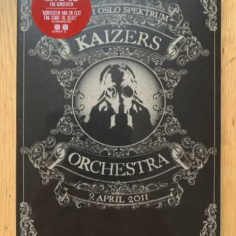 Kaizers Orchestra - Live At Oslo Spektrum (DVD + CD), ny i plast