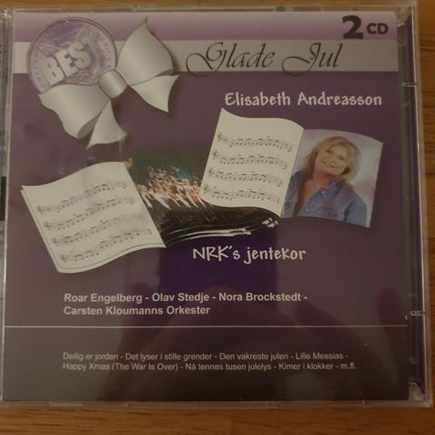 Glade Jul Elisabeth Andreasson og NRK's jentekor m.flere 2CD