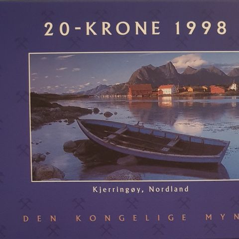 20-krone 1998 - Blistercover - kvalitet BU