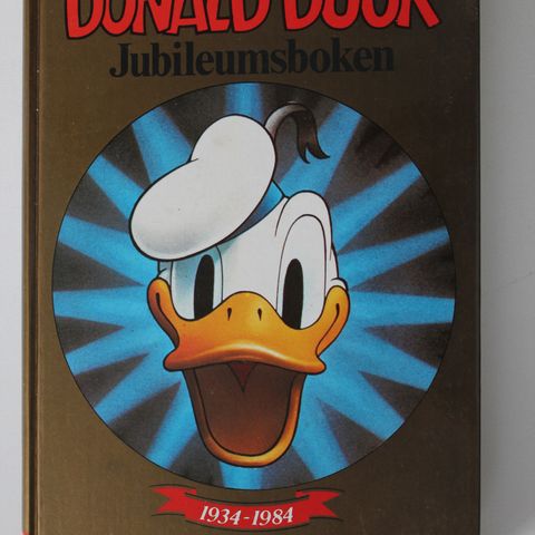 GULL BOK BOK NR 1  DONALD DUCK JUBILEUMSBOKEN