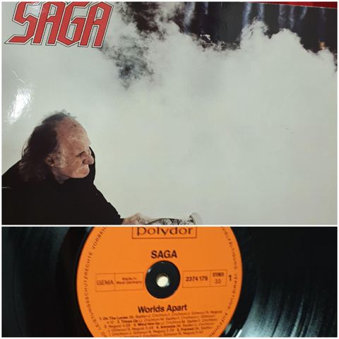 VINTAGE/RETRO LP-VINYL "SAGA/WORLDS APART 1981"