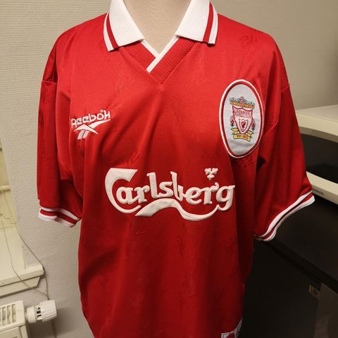 Liverpool skjorte 96-98 str 38/40 8 Collymore