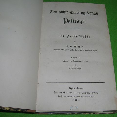 H.B. Melchior - Den danske stats og Norges pattedyr (1834)