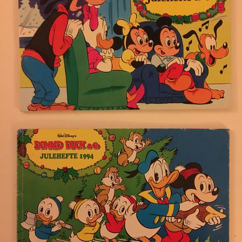 Disney julehefter fra 1989+1994