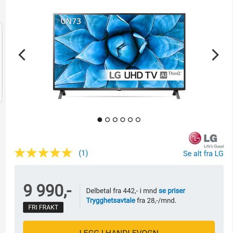LG 65" UHD Smart TV Ultra-HD(4K), Webos