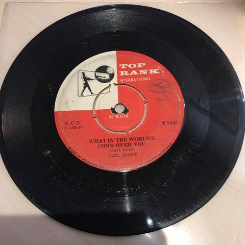 Jack Scott – What In The World's Come Over You / Baby, Baby ( 7" 1960)