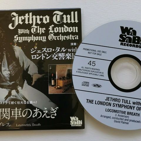 Jethro Tull - Sjelden japansk 3" promo CD-Single