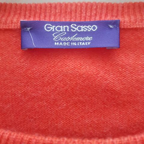 NY Gran Sasso Cashmere, italiensk herregenser i 100% Kashmir til 50% !!