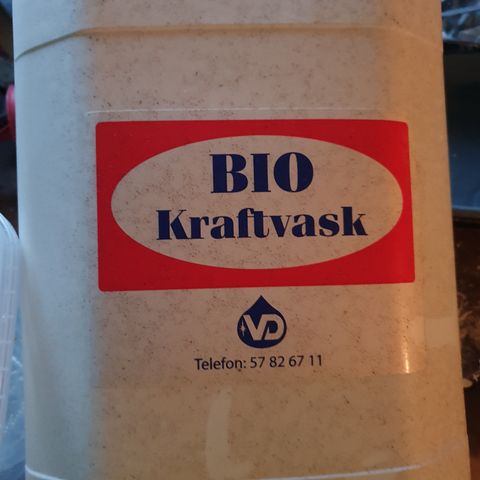 Kraftvask og bio + pulver