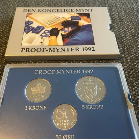 Proof mynter 1992 Den Kongelige Mynt