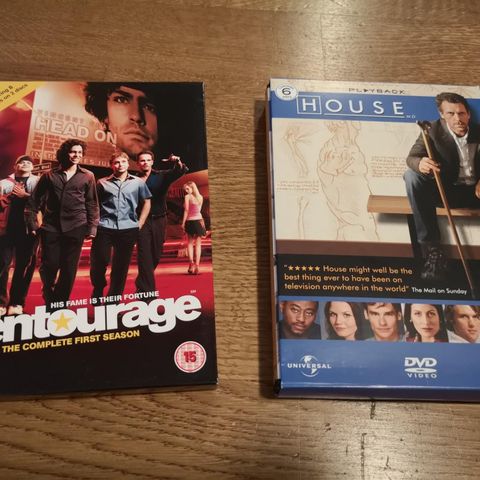 Entourage og House sesong 1 på dvd