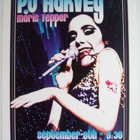 PJ HARVEY - 8. September, Electric Factory, Philadelphia, USA. (Konsertplakat)