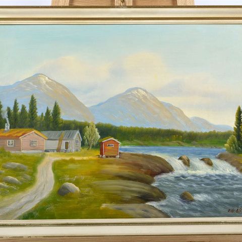 Maleri av lokal Karmøy kunstner Edvin Olsen