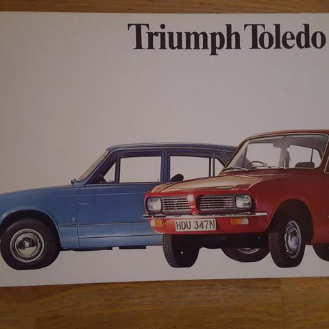 Brosjyre Triumph Toledo 1976