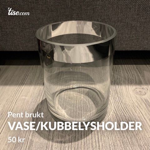 Vase/kubbelysholder