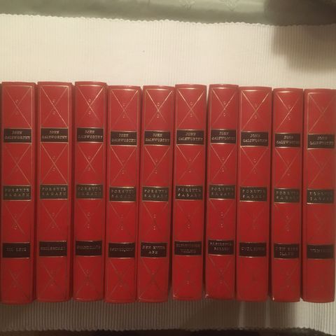 BokFrank: John Galsworthy; Forsyte-sagaen - 10 bind (1954)