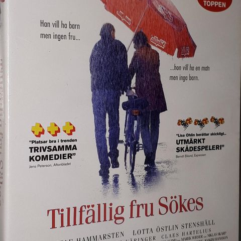 DVD.TILLFÆLLIG FRU SØKES.Svensk film.