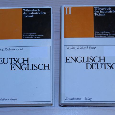 Tekniske ordbøker; Deutsch-Englisch / Englisch-Deutsch