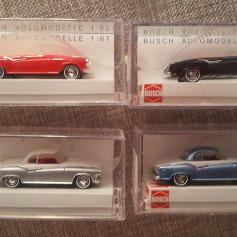 Busch Borgward Isabella 1958 Coupe og Cabriolet (skala 1:87)